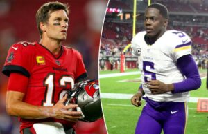 A assinatura do Teddy Bridgewater dos Buccaneers aparece muitos anos depois que era o seu plano Tom Brady A assinatura do Teddy Bridgewater dos Buccaneers aparece muitos anos depois que era o seu plano Tom Brady