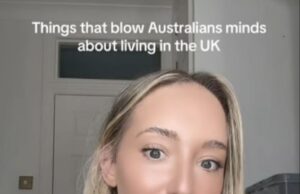 A australiana revela detalhes de Londres que “explodiu sua mente” quando ela se mudou para lá pela primeira vez, incluindo entregas rápidas e edifícios ‘históricos’ Uma mulher australiana que agora vive na Inglaterra revelou as diferenças que chocam seus amigos quando a visitam em Londres. Ex -ginasta Amie Elizabeth, fotografada