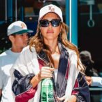 A bolsa vermelha Chanel Red Sweet Chanel de Jessica Alba está pronta para o outono. Recriar o visual
