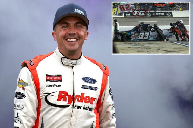 A estrela do garoto Frankie Muniz suporta o fanático por acidente, pressionando a ocupação da NASCAR: 'FML' 

