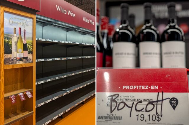 A exportação de álcool nos EUA para o Canadá cairá mais de 60% como uma fúria sobre o boicote de Tarifas de Trump

