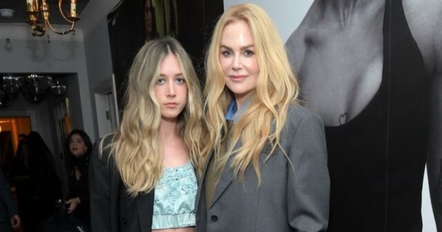 A filha de Nicole Kidman, Sunday Rose, frequenta o evento de globos antes de Golden com a mãe