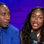 A filha de Stephen A. Smith as assa (e sua linha do cabelo) em seu podcast