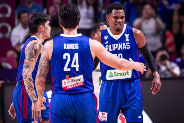 Por quartas de final, 2025 as qualificadoras da FIBA Cup acertaram uma embreagem contra a Arábia Saudita após 3 Kvin Quiambao e Dwight Ramos e Justin Brownlee.