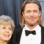 Brad Pitt e os pais William Pitt e Jane Pitt em 1997.