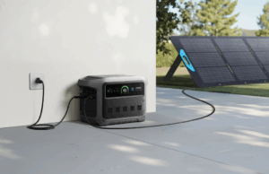 A mais recente unidade portátil de energia dos tornozistas cobra 100% em menos de uma hora. Pré -encomendar agora Uma pessoa dormindo em uma cama com uma máquina C-PAP.