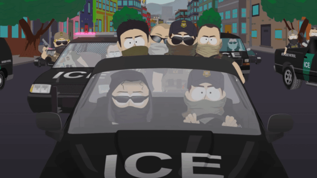 A segurança nacional dos EUA está agora usando o 'South Park' para promover o site do ICE na demolição de Donald Trump do programa

