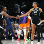 Aces Wilson primeiro com um jogo de 30 pontos e 20 rebotes
