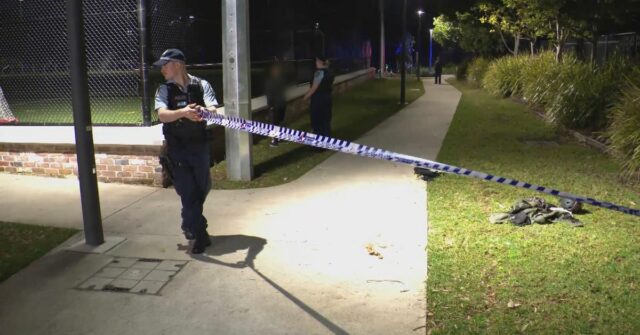 Adolescente pego em uma função de Spree no parque da cidade

