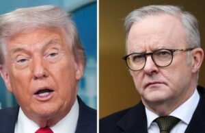 Albaneses e Trump por muito tempo poderiam esperar uma reunião em Brisbane? Primeiro -ministro Anthony Albanese por conferência de imprensa na Casa do Parlamento na segunda -feira, 11 de agosto de 2025. Fedpol Photo Alex Ellinghausen