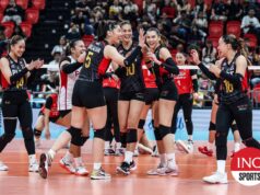 Alleiah Malaluan estréia com PLDT, vencendo Chery Tiggo Alleiah Malaluan e os rebatedores de alta velocidade do PLDT durante um jogo de convite de PVL contra Chery Tiggo Crossovers.
