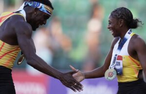 American Track Championships and Fields 2025-Jefferson-Vuden, pobre Blaze até 100m títulos Lightbox-Info