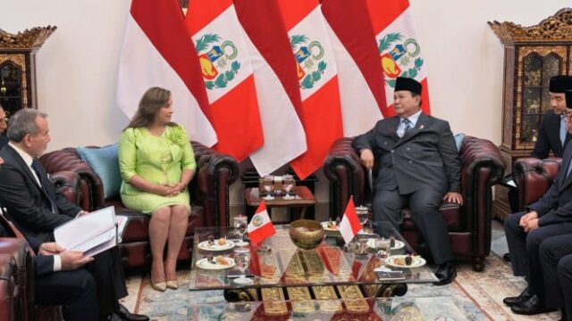 Anugerahi Bintang Adipurna para o Presidente Boluarte, Pabowo acredita que a cooperação RI-PU é cada vez mais produtiva

