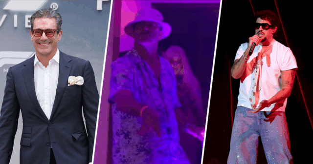 Aproveite o show no Bad Bunny Concert com Jon Hamm em Porto Rico



