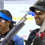 Arjun Babuta-Alavenil Valarivan Sacos Sacos de 10m de Rifle de Air Gold Gold Gold
