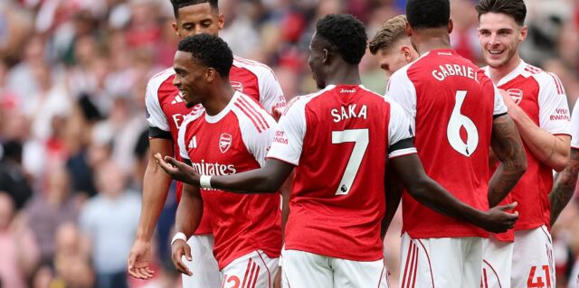 Arsenal vs Leeds, Premier League Live Scores e Team News. A equipe de Mikel Arteta marcou com o estilo de marca registrada, pois capitalizam outro bordo. O novo garoto Eberechi Eze está assistindo.



