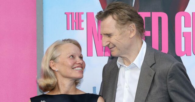 Liam Neeson expressou seus sentimentos pela primeira característica de Pamela Anderson