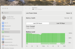 As melhores maneiras de gerenciar sua saúde da bateria do MacBook O painel onde você carrega a bateria otimizada, se quiser.