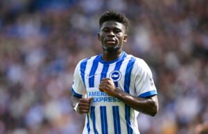 As quatro alavancas financeiras unidas para assinar £ 100m Star em Brighton Carlos Baleba Carlos Baleba é uma ação para Brighton.