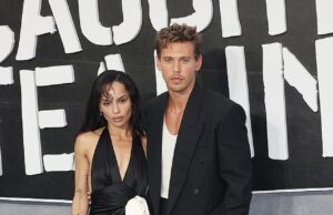 Assim Zoe Kravitz parecia deslumbrante quando se juntou ao seu co-estrela Austin Butler na exibição de gala de roubo em Londres na terça-feira
