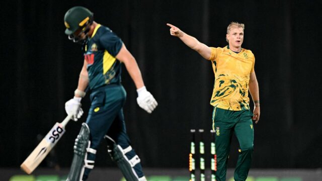 Aus vs SA: Corbin Bosch enviou um ponto de demérito para enviar Ben Dwarshuis

