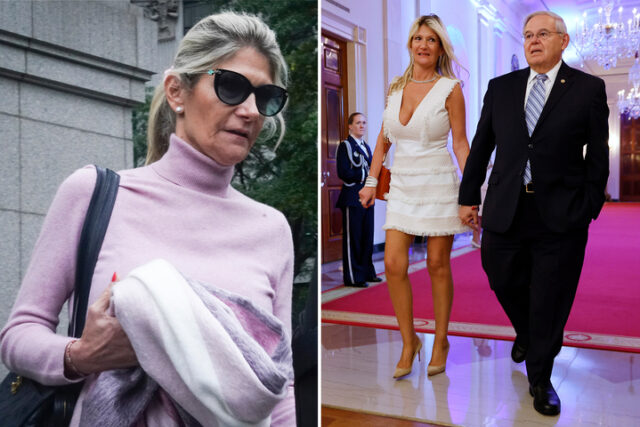 BOB MENENDEZ 'Melhor metade, Nadine, solicita frase leve na instância de corrupção- como representantes legais a contrastam com os sofredores de pentes, Weinstein 

