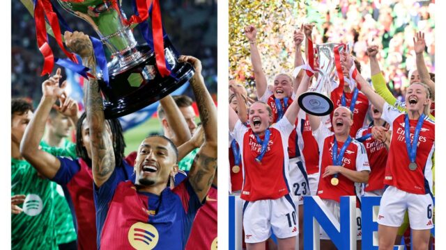 Ballon D'Or 2025: Champion La Liga Barcelona, vencedora da UCL for Women Arsenal, nomeada para o Clube of the Year

