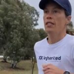Robyn Smith irá concorrer a Voltaren City2Surf deste fim de semana com uma mensagem pintada em suas cicatrizes de mastectomia.
