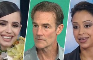 Bastidores de hoje com James van der Beek, Sofia Carson e muito mais Erin Doherty