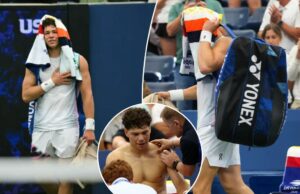 Ben Shelton renuncia ao traje da terceira rodada com lesão nos Estados Unidos Open Crusher Ben Shelton renuncia ao traje da terceira rodada com lesão nos Estados Unidos Open Crusher