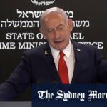 Benjamin Netanyahu diz que é feio "e australiano se junta a outros na Palestina Stitchoodod