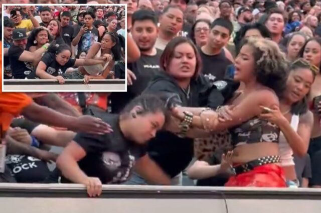 Brawl explode entre os fãs durante a WWE Summerslam em NJ

