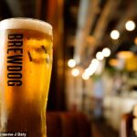 A cerveja de Brewdog foi assumida por quase 2.000 bares em todo o Reino Unido quando a popularidade dos cervejeiros incorporada diminui