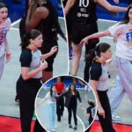 Caitlin Clark está ficando chippy de um juiz em um momento quente após a última perda de febre