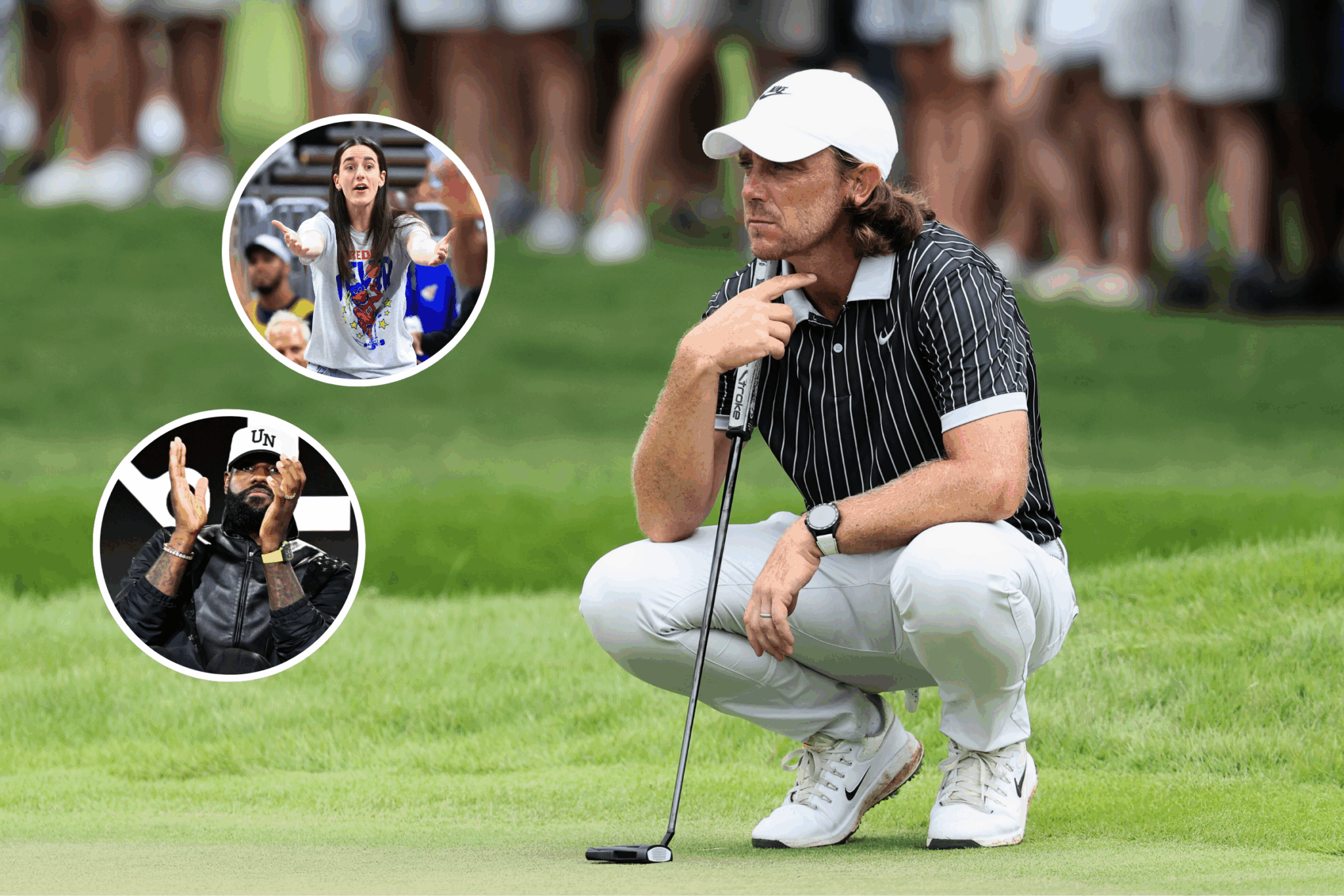 Caitlin e LeBron apoiam Tommy Fleetwood por sua corrida de US $ 10