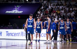 Calvin ofana ganhou tornozelo em Gilas no Iraque Calvin Ofta Gilas Pilipinas vs Iraque 2025 FIBA Asia Cup