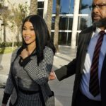 Cardi B diz que nunca tocou no segurança que entrou com uma ação por agressão, mas admite xingando -lhe.