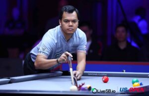 Carlo Biado e 9 outras apostas de pH chegam ao estágio KO na piscina aberta dos EUA Carlo Biado em ação durante o US Open Pool Championship 2025