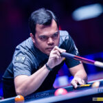 Carlo Biado venceu duas partidas para acionar sua tentativa de ganhar outro título no campeonato da US Open Pool em Atlantic City, Nova Jersey.