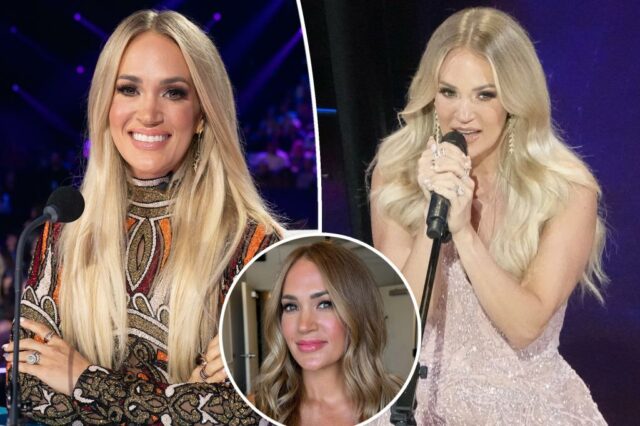 Carrie Underwood pela primeira vez em 30 anos muda a cor dos cabelos loiros

