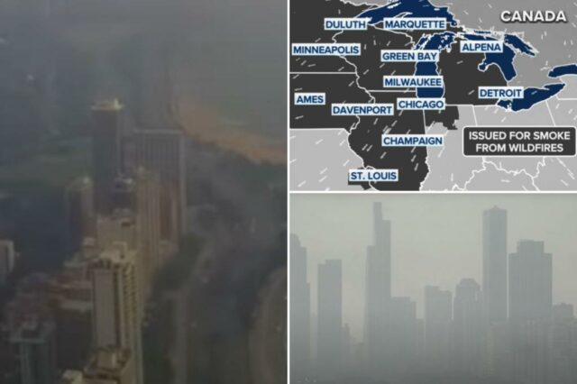 Chicago, Minneapolis Soul com a pior qualidade do ar do mundo quando a fumaça do fogo selvagem canadense retornar


