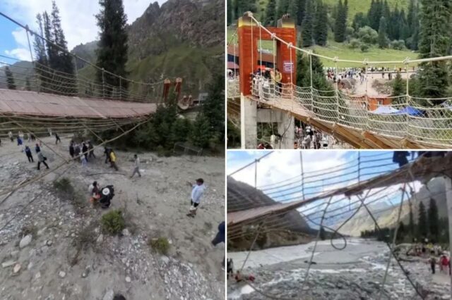 Cinco mortos em um cabo em pontes suspensas na China

