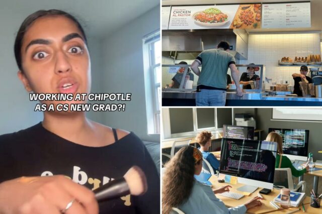Codificação de estudantes cujo trabalho foi realizado pela IA forçado a encontrar um emprego em Chipotle

