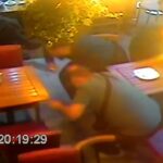 Os três homens direcionados correndo para se esconder como atirador abre fogo em um restaurante turco em Dalston