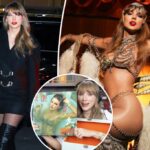 Como Taylor Swift, ele comemorou "Life Showgirl" - e quebrando a internet - com amigos em Nova York