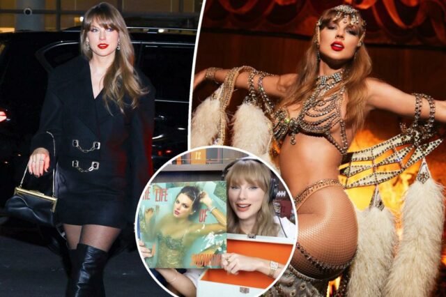 Como Taylor Swift, ele comemorou "Life Showgirl" - e quebrando a internet - com amigos em Nova York

