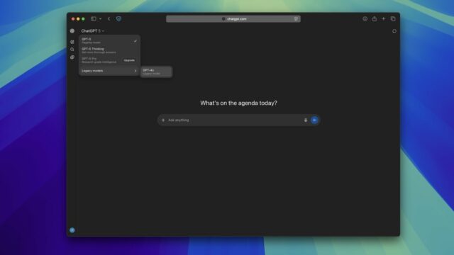 Configurações de modelos legados de chatgpt