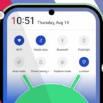Um menu Pixel 9 Pros Quick Settings.