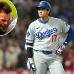 Zakologia Shohei Ohtani cuida de um jogo triplo durante a sexta derrota de 7-6 Dodgers com Angels 12 de agosto de 2025.