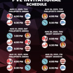 2025 Cronograma de torneios de convite PVL - Rodada / final de eliminação